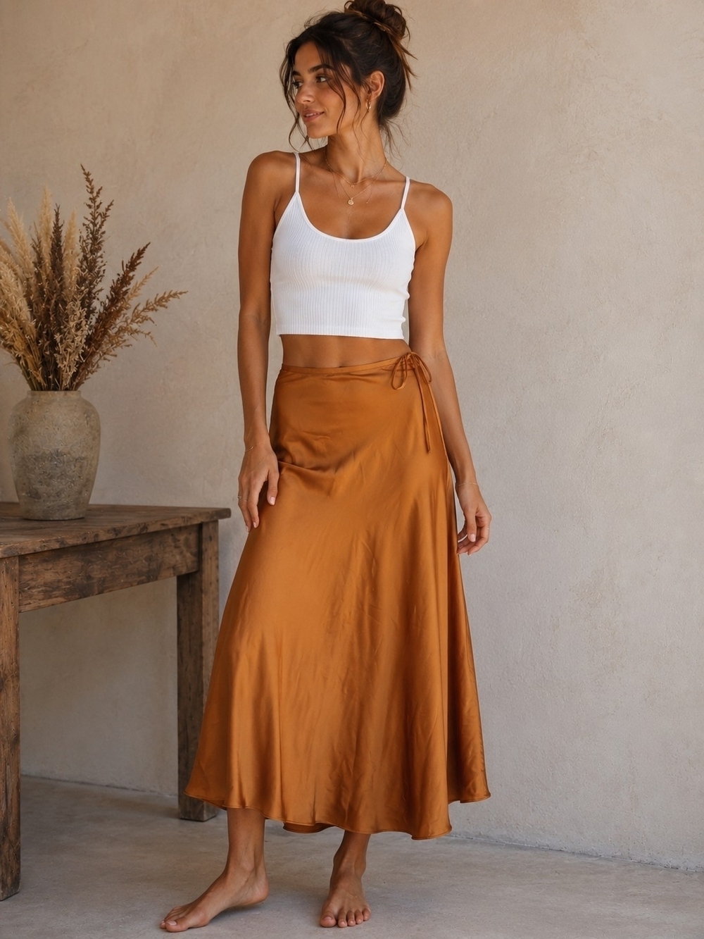 Antonio Melani Mustard Yellow Skirt